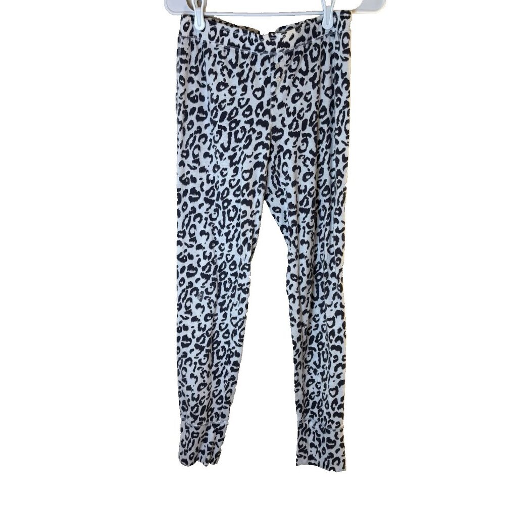 Victoria's Secret Black & White Leopard Print Pajama Pants Size S #224